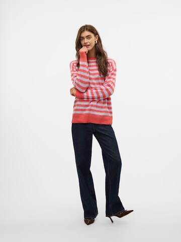 VERO MODA Sweter 'VMMARCIA' w kolorze czerwony