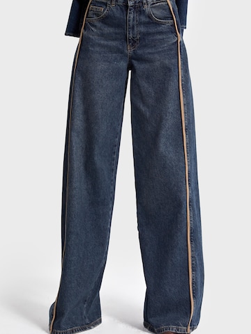 IT'S BASIC Wide leg Jeans 'Palazzo Mid Rise Jeans' in Blauw
