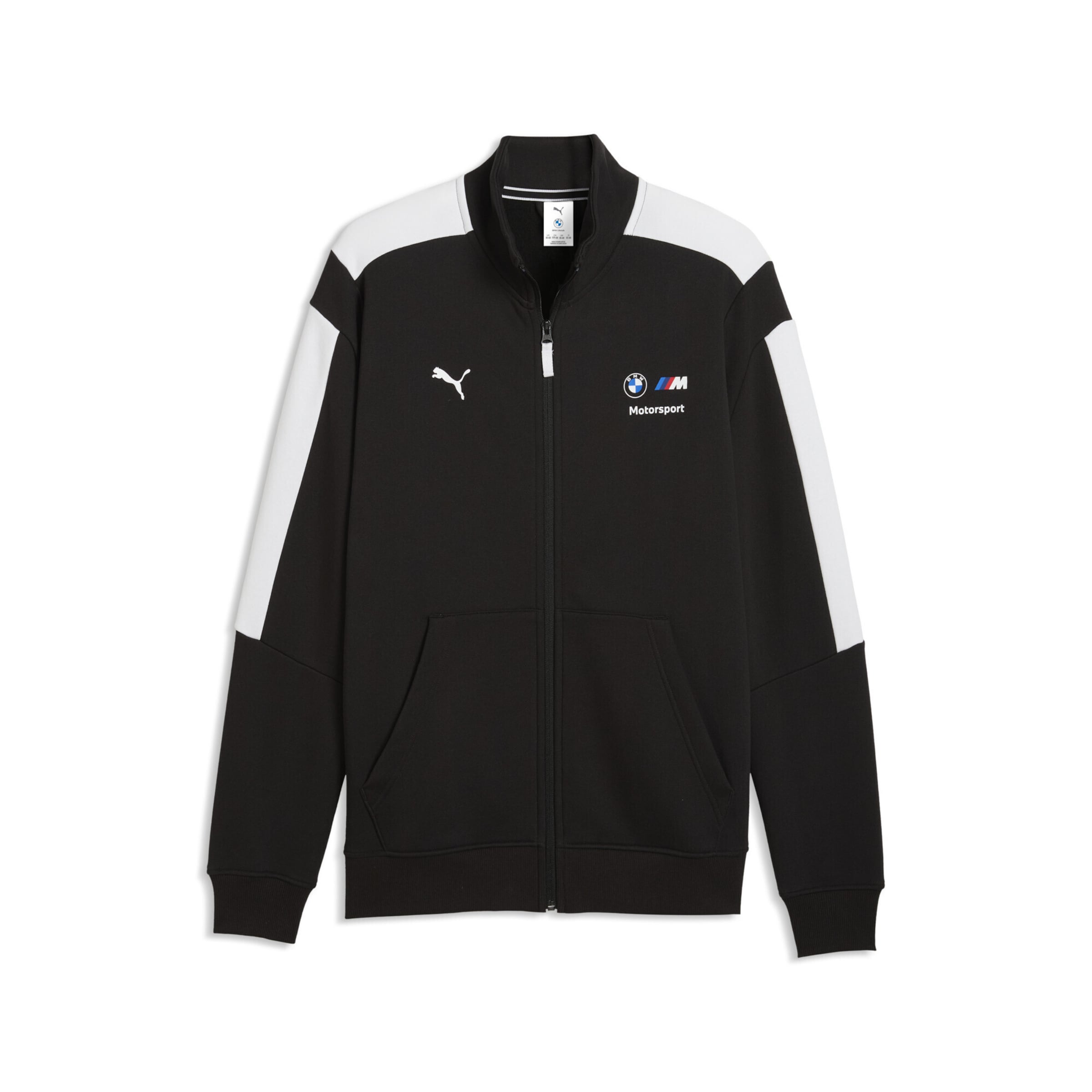 PUMA Sportsweatvest 'BMW M Motorsport MT7' in Zwart: voorkant
