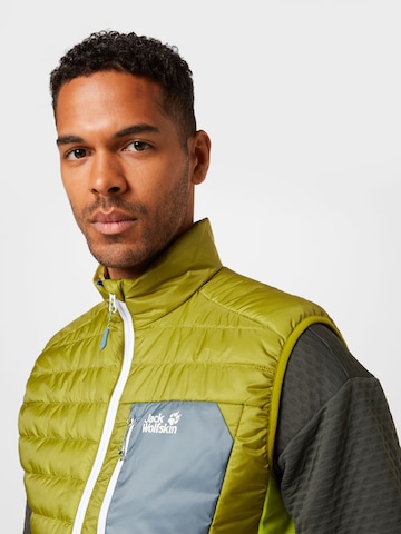 zaļš JACK WOLFSKIN Sporta veste 'Routeburn'