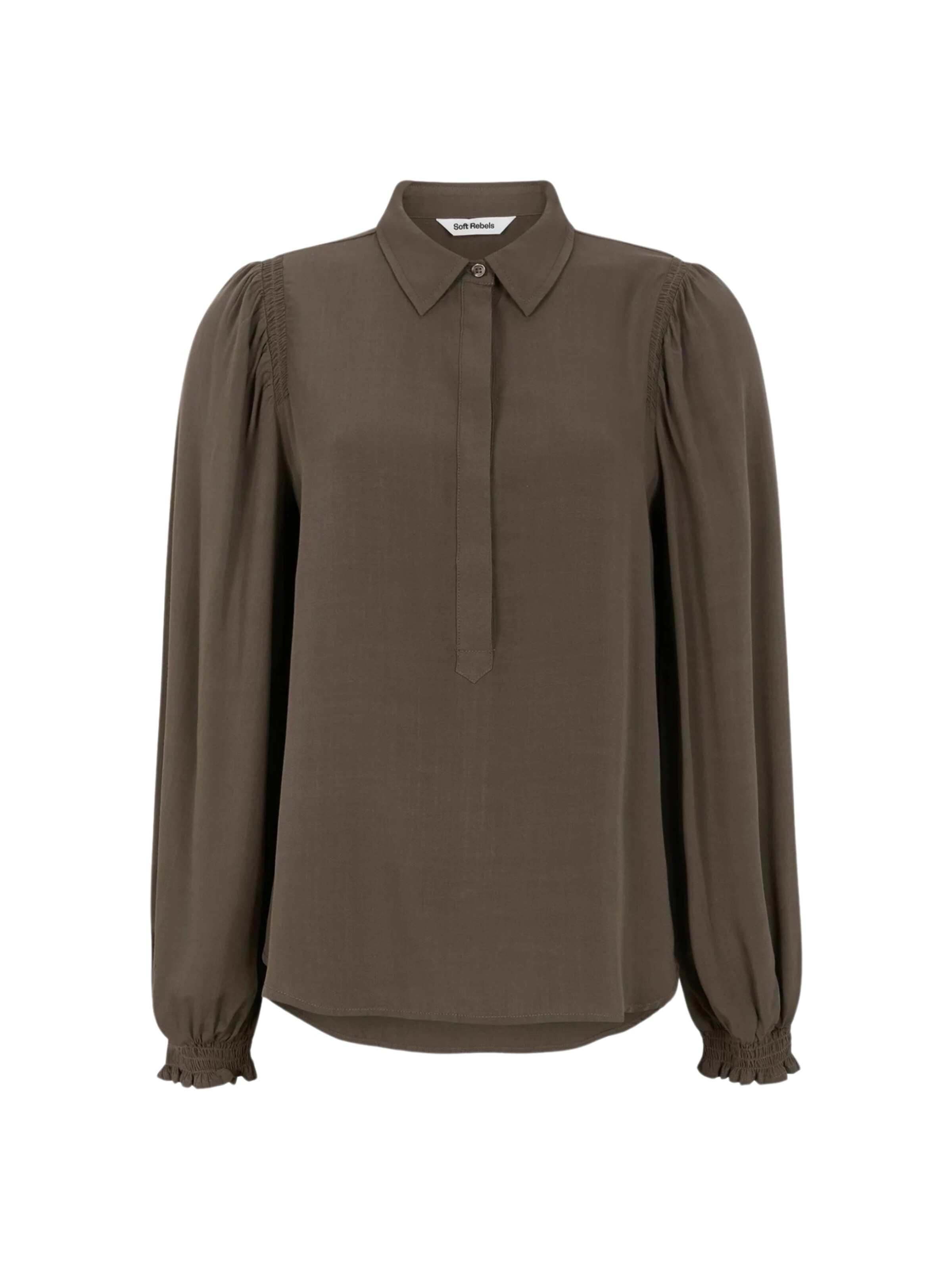 Camicia da donna 'Anne' Soft Rebels di colore marrone scuro, Visualizzazione prodotti