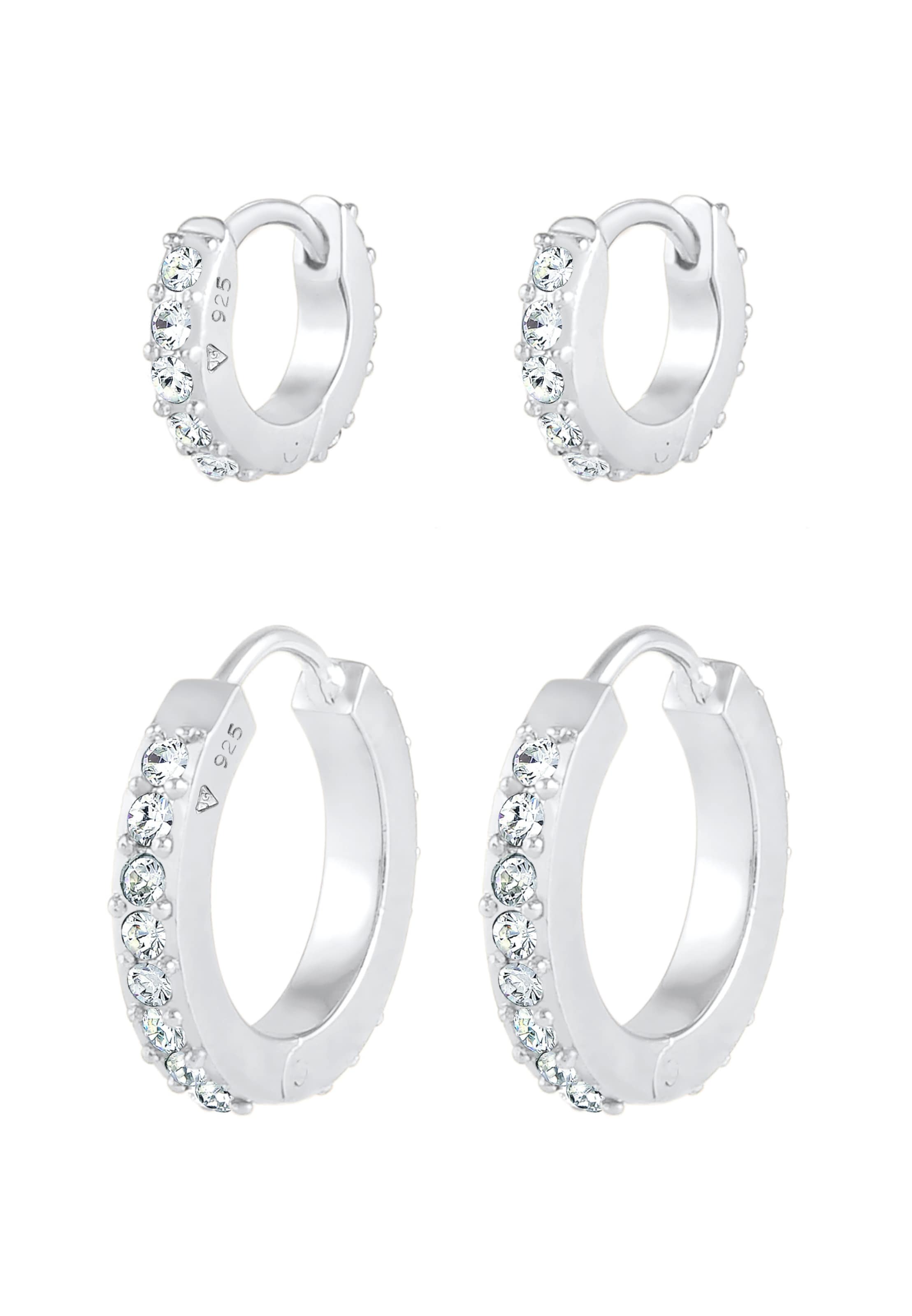 ELLI Fülbevalók - ezüst: elől