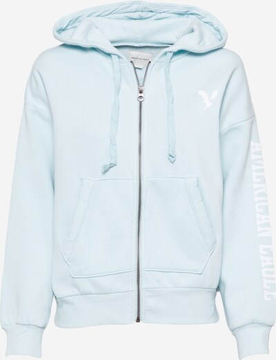 American Eagle Sweatvest in de kleur Lichtblauw / Wit, Productweergave