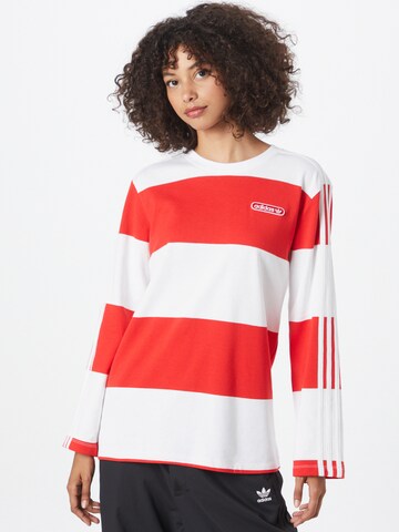 ADIDAS ORIGINALS - Sweatshirt 'Striped' em vermelho: frente