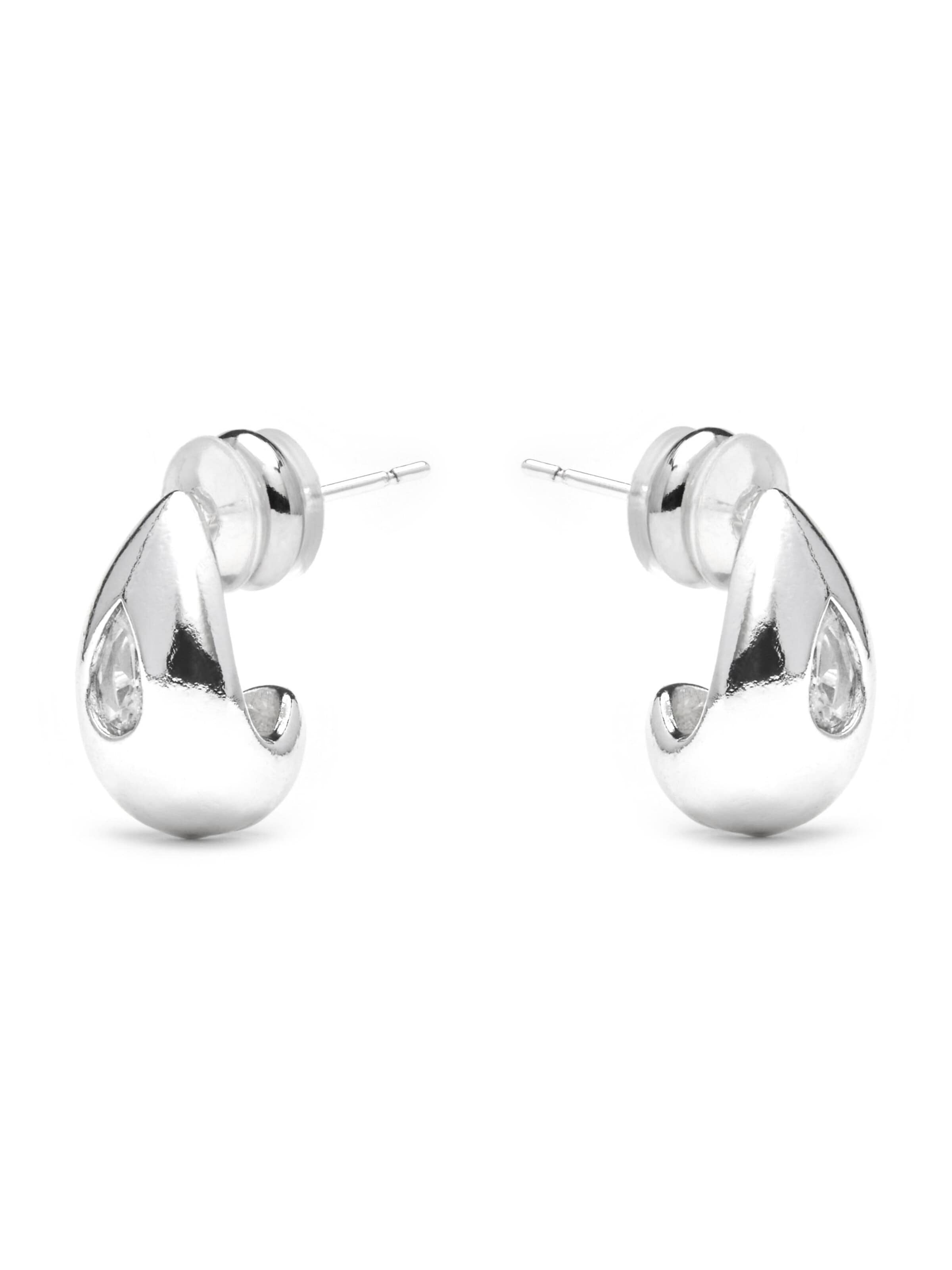 Luxenter Ohrringe 'Garai'‌‌‌‌‌ in Silber: Vorderseite