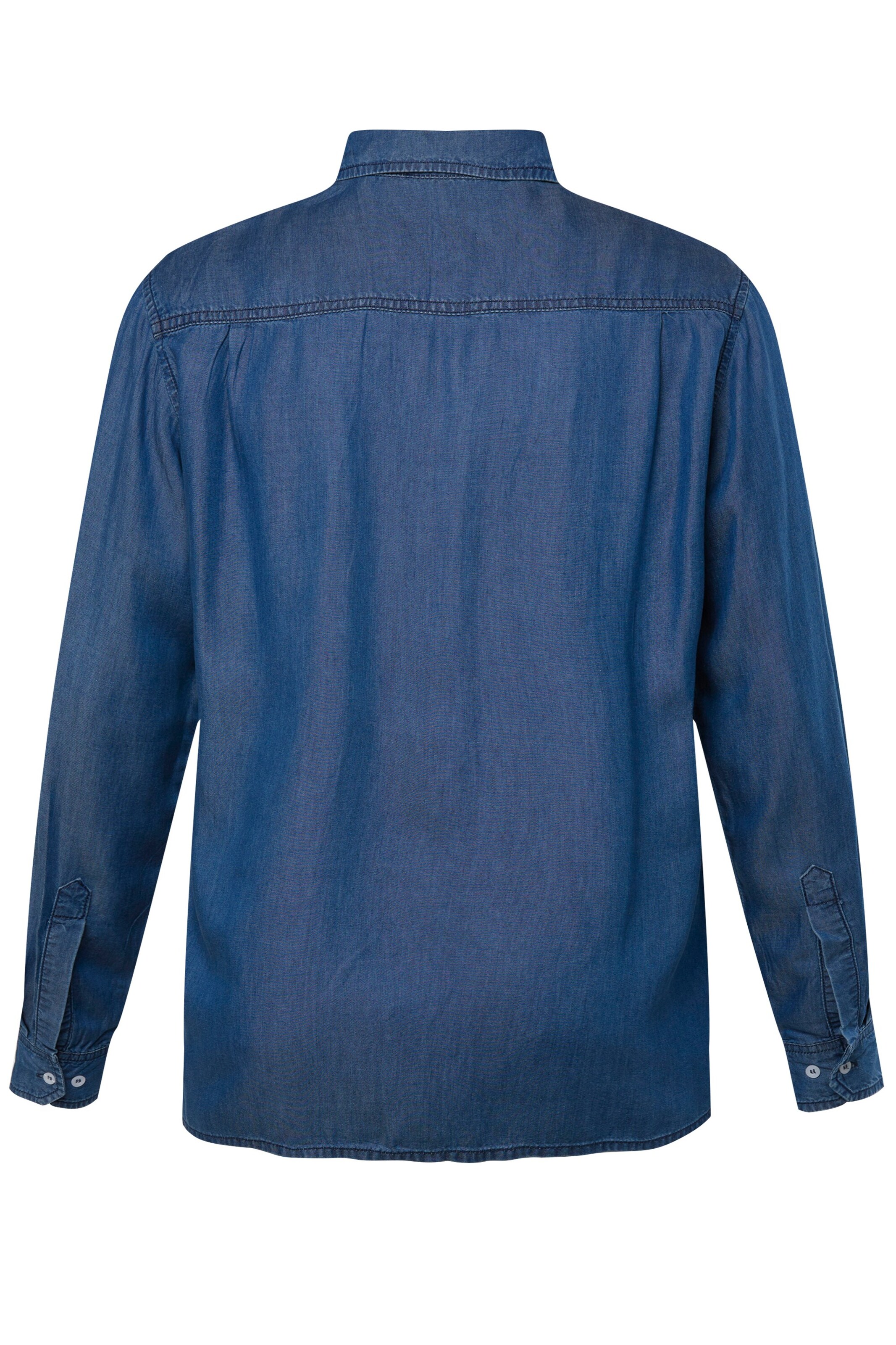 Men Plus Comfort fit Overhemd in Blauw
