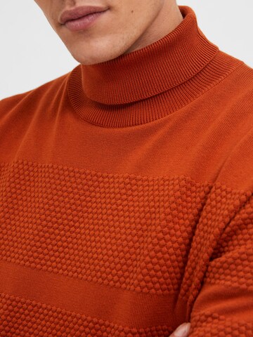 SELECTED HOMME Sweater 'Maine' in Orange