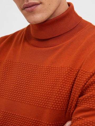 SELECTED HOMME Sweater 'Maine' in Orange