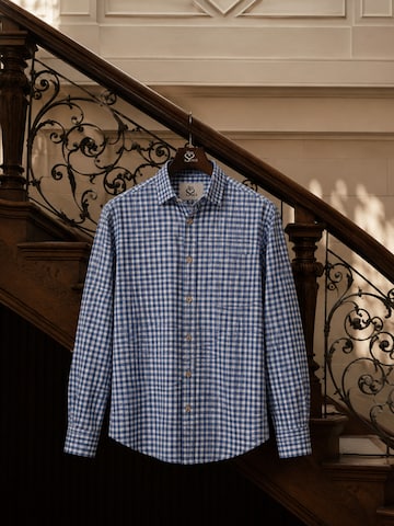 HerzSticht Traditional shirt 'Hocheck' in Blue