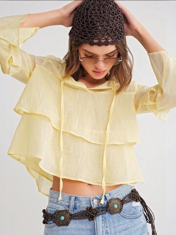 Camicia da donna 'Blusen' di MixRay in giallo