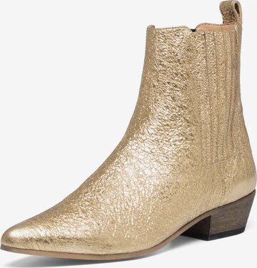 Ivylee Copenhagen Cowboy Boots 'Bailey' in Gold: front