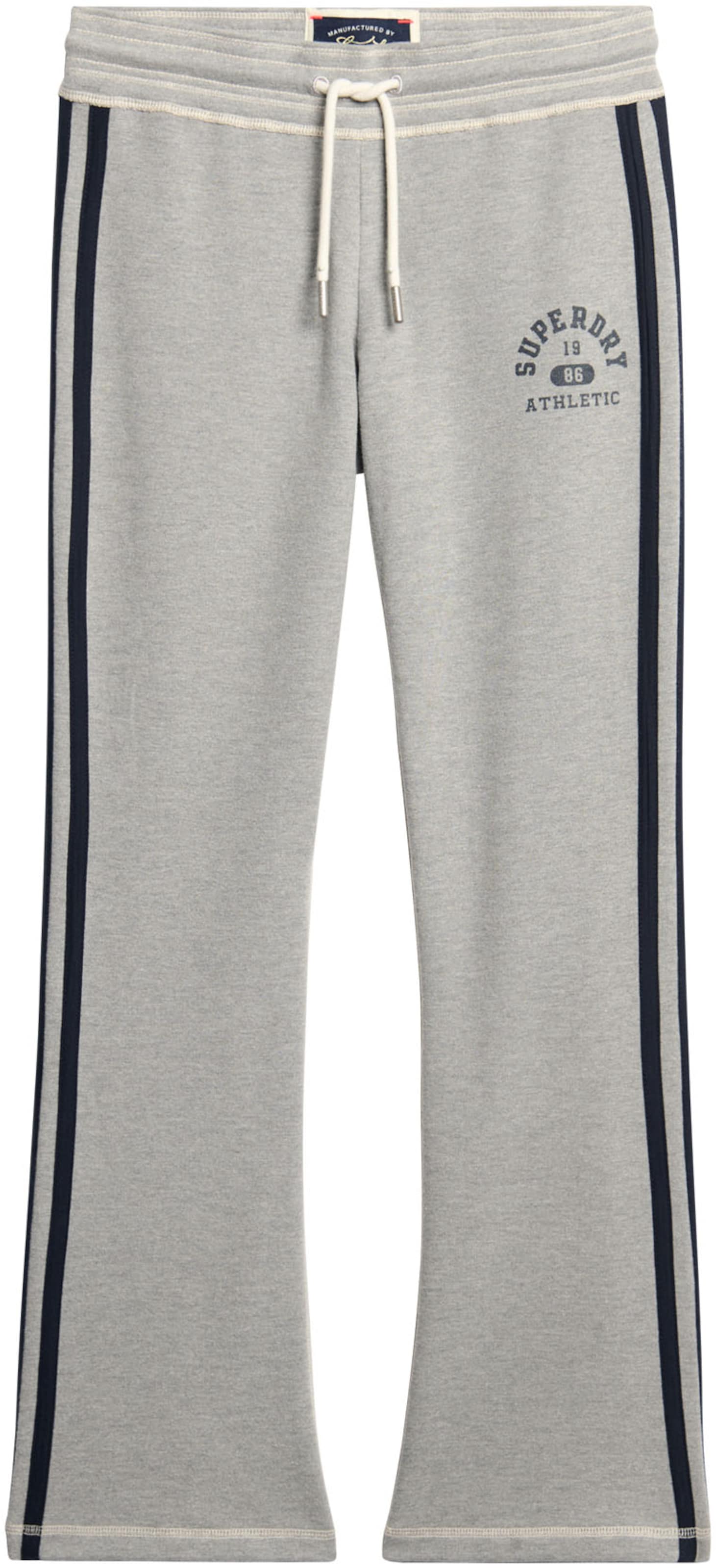 Superdry Regular Broek in Grijs: voorkant