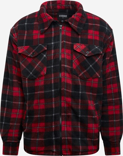 Urban Classics Prehodna jakna | rdeča / črna / bela barva, Prikaz izdelka