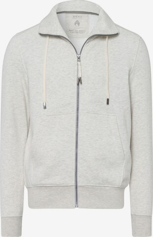 BRAX Zip-Up Hoodie in Grey: front