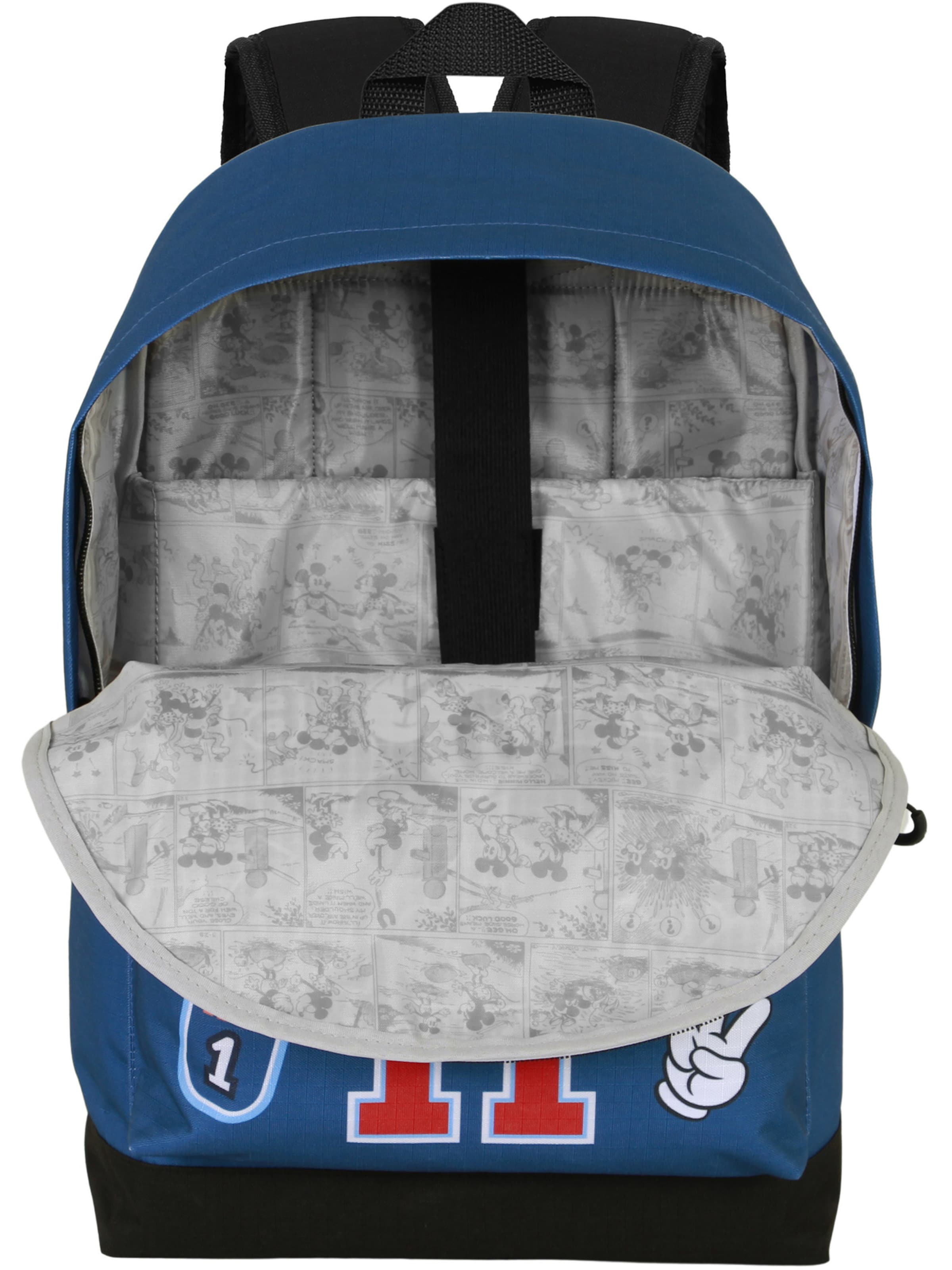 Zaino 'Mickey Mouse Class-Fan' di DISNEY in blu