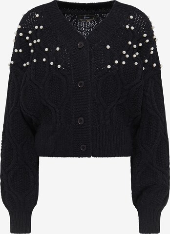 faina Neuletakki värissä musta: etupuoli