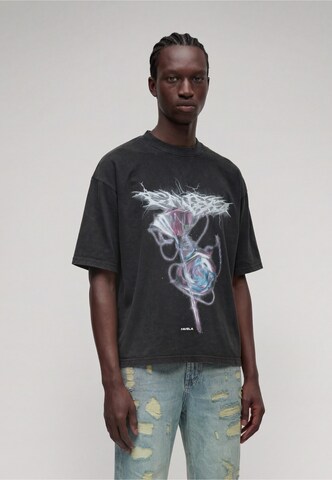 FAVELA Shirt 'Chrome Rose' in Black: front