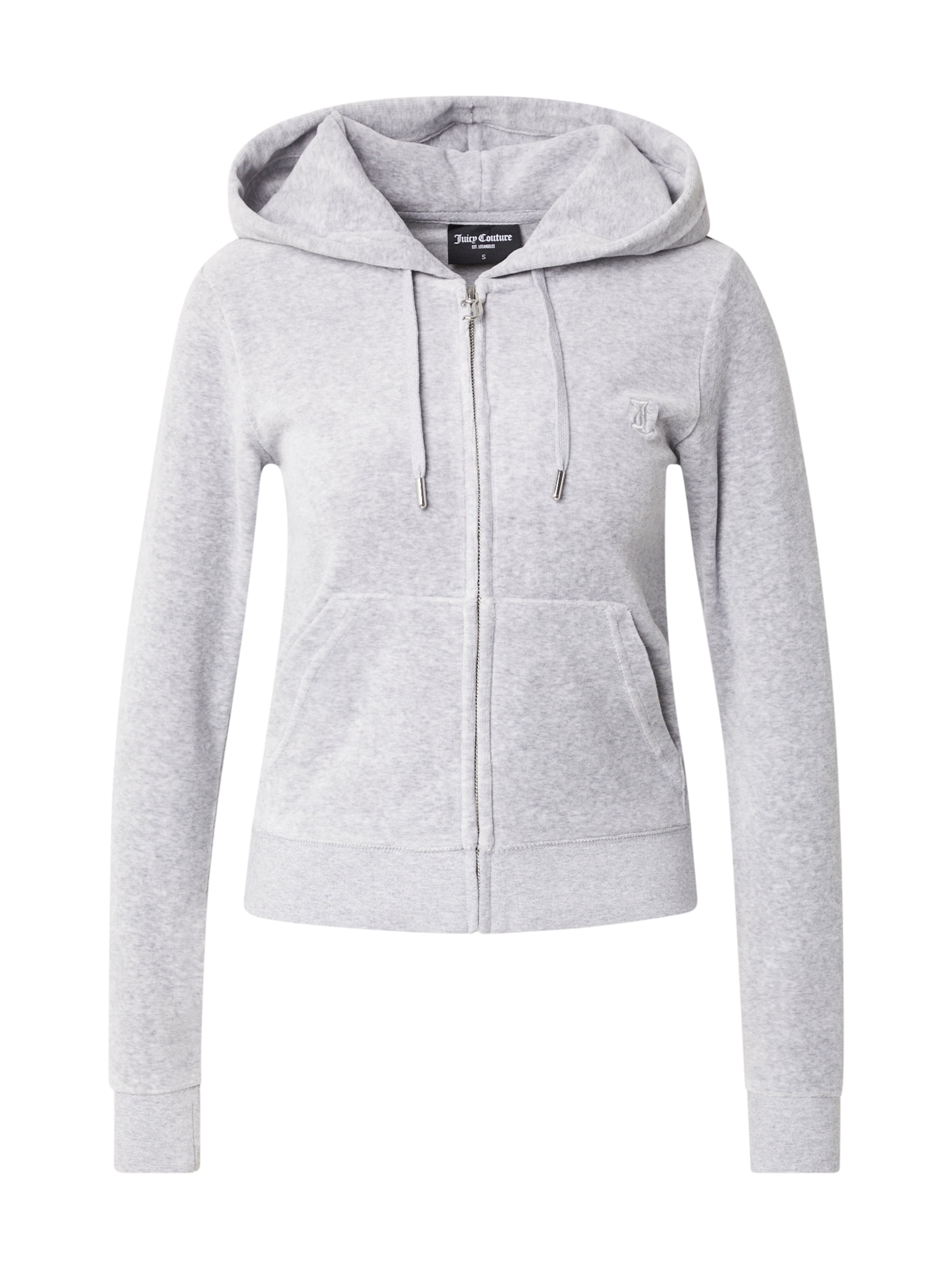 Juicy Couture Ζακέτα φούτερ 'ROBERTSON' σε γκρι: μπροστά