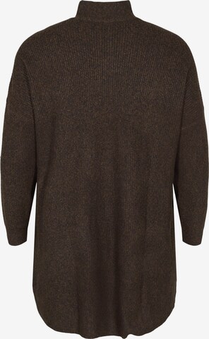 Zizzi Pullover 'SUNNY' in Braun