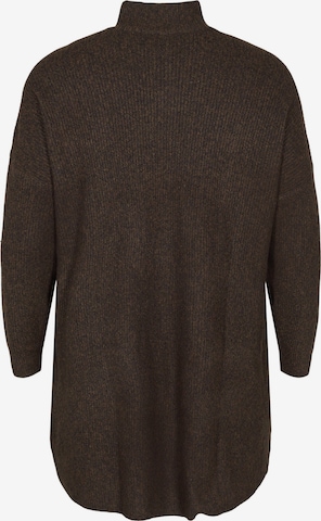 Zizzi Sweater 'SUNNY' in Brown