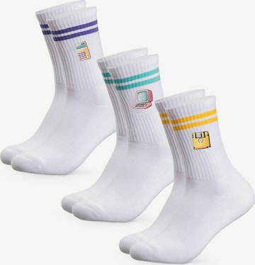 Occulto Socken 'Rio' in Weiß: Vorderseite