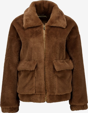 Manteau mi-saison Deeluxe en marron : devant