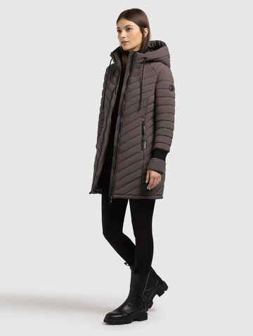 khujo Winter Coat 'Nita4' in Grey