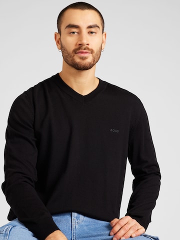 BOSS Black Pullover 'Pacello' in Schwarz