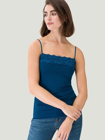 zero Top in Blau: Vorderseite