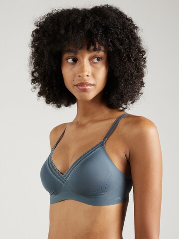 SLOGGI Triangle Bra 'BODY ADAPT Twist' in Blue: front