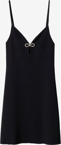 MANGO Knitted dress 'Park' in Black: front