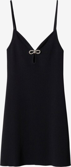 MANGO Pletené šaty 'Park' - čierna / strieborná, Produkt