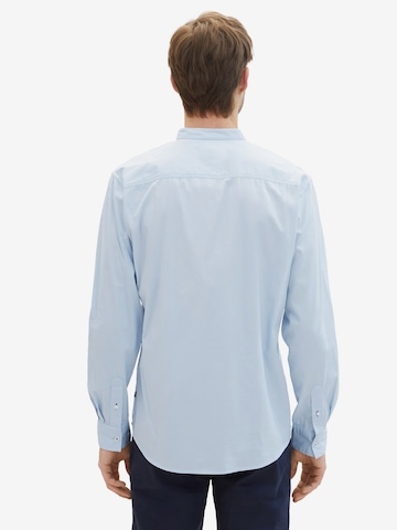 Coupe slim Chemise 'Bedford' TOM TAILOR en bleu