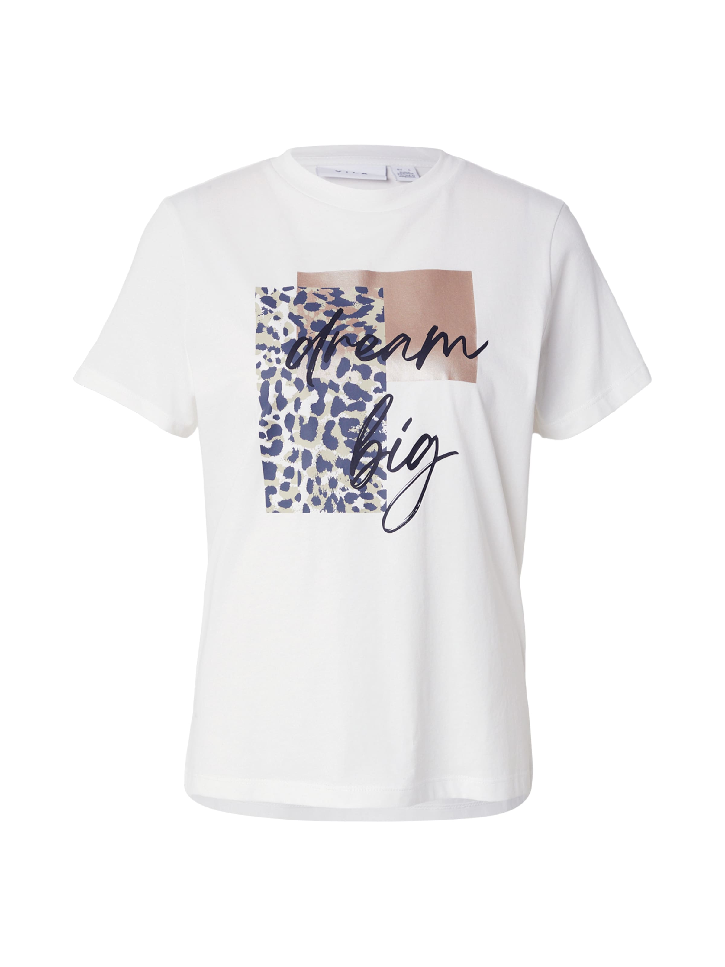 Tricou 'VIPURE FOIL' de la VILA pe alb: față