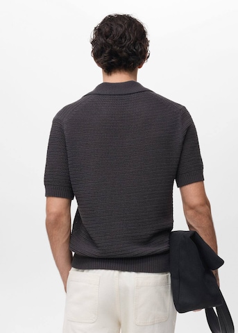 MANGO MAN Poloshirt 'Splash' in Grau