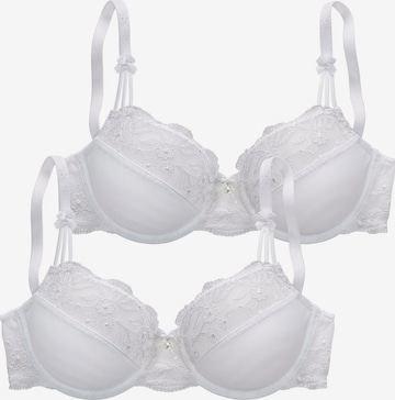 NUANCE T-shirt Bra in White: front