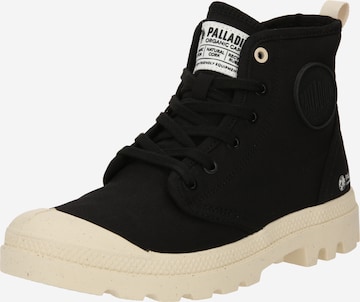 Palladium High-Top Sneakers in Black: front