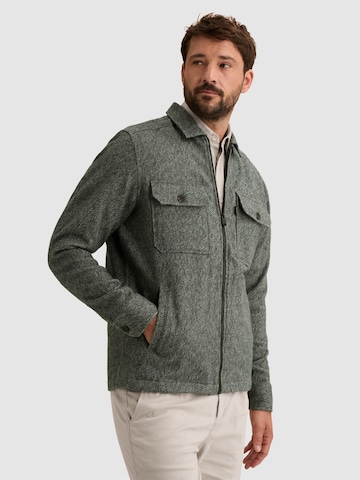 VANGUARD Overgangsjakke 'Overshirt in brushed mouliné with zipper closure' i grøn