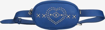 Marsupio 'Marsupio donna pelle sauvage con borchie cuore Made in Italy' di Gave Lux in blu: frontale