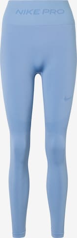 NIKE Sportbroek in Blauw: voorkant