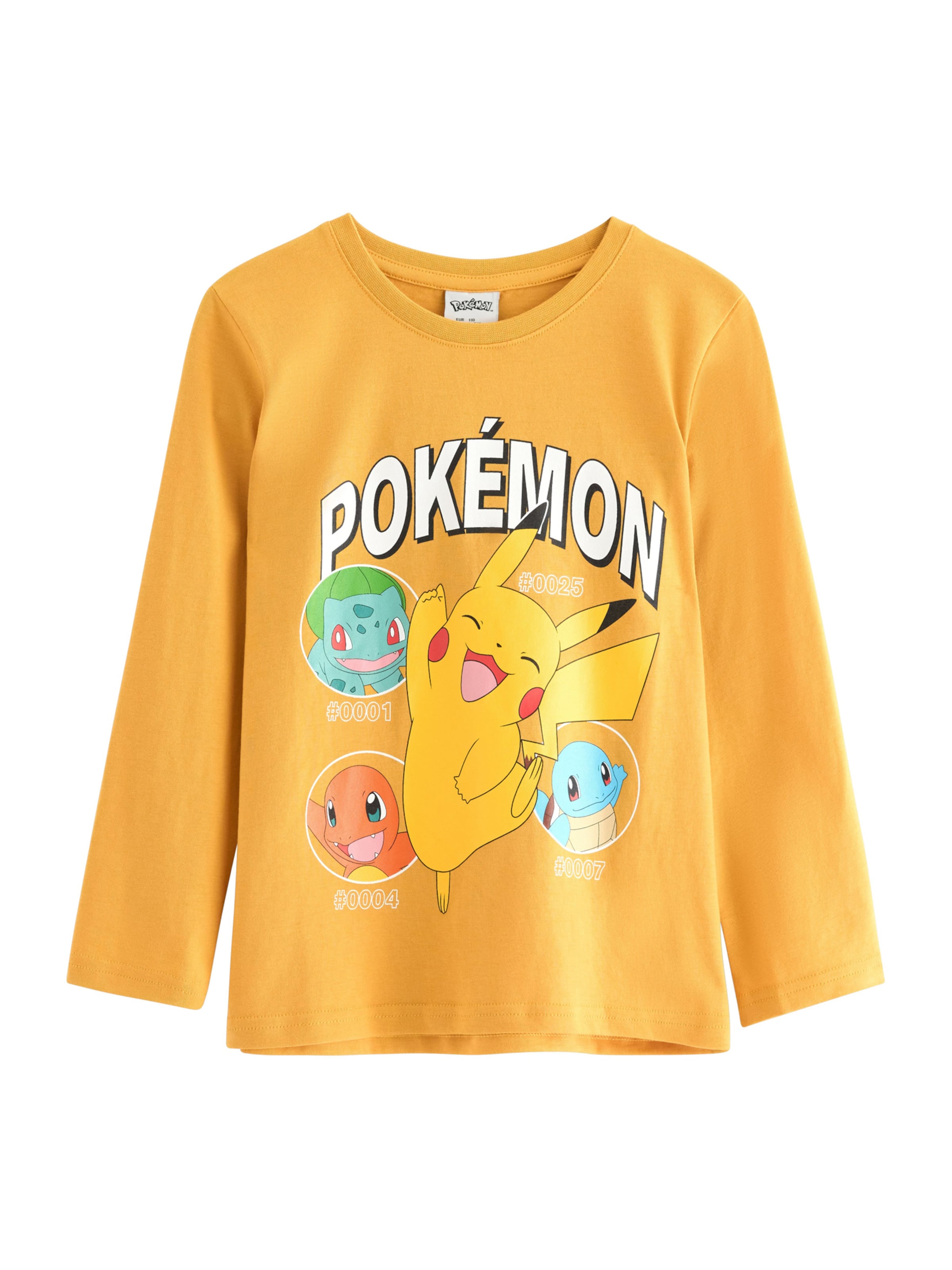 Maglietta 'Pokemon' di Lindex in giallo: frontale
