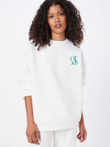 River Island Sweatshirt in White: front