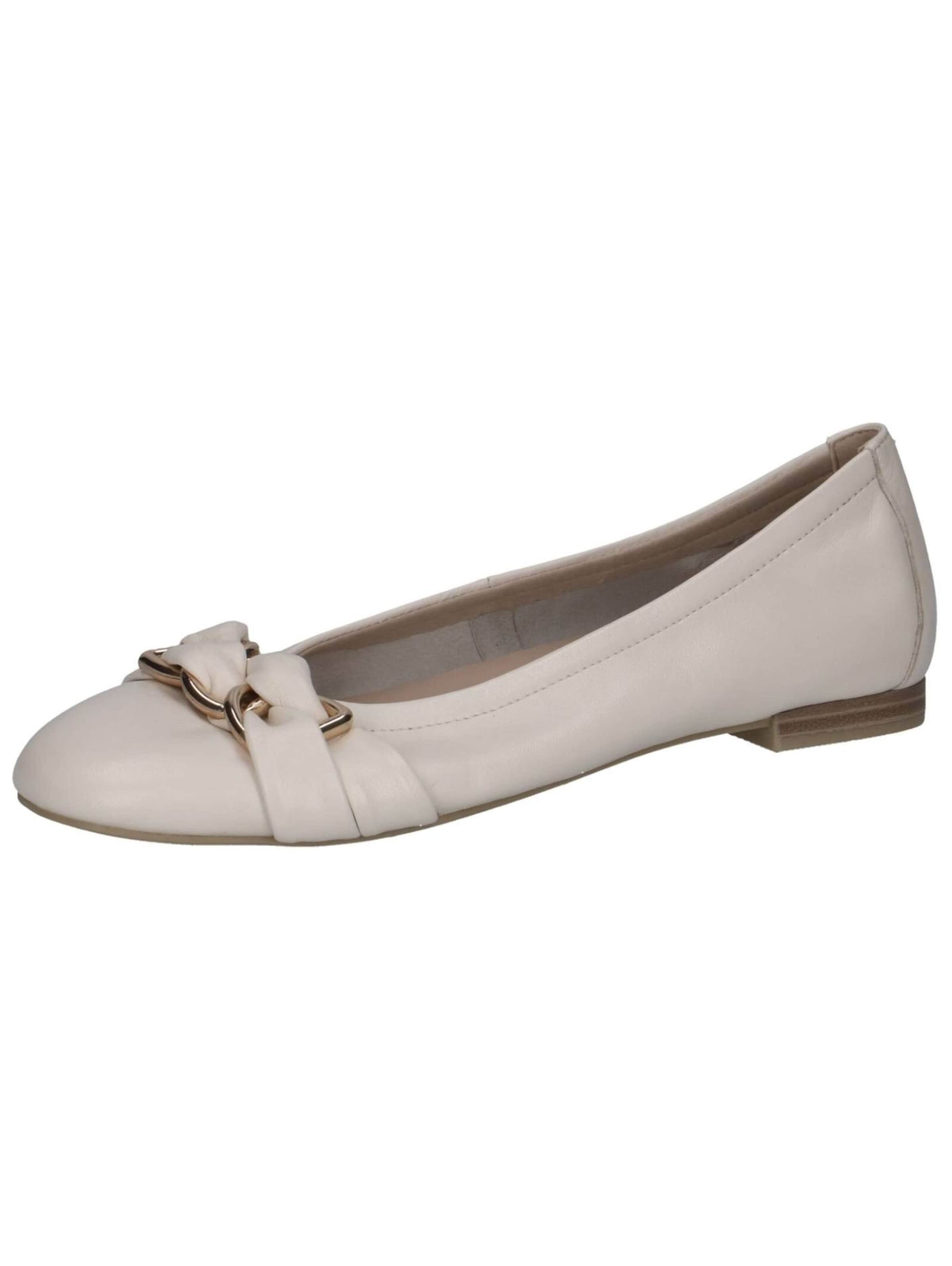 CAPRICE Ballerina in Beige: voorkant