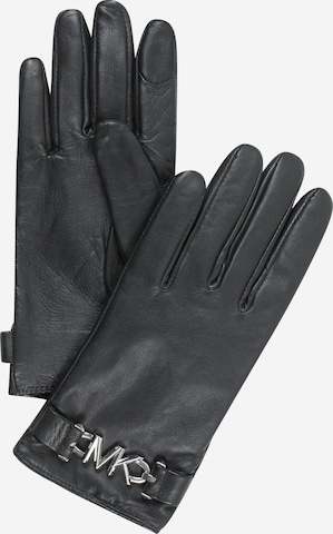 MICHAEL Michael Kors - Guantes con dedos en negro: frente