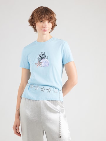 ONLY T-shirt 'ONLKita' i blå: framsida