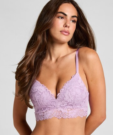 Hunkemöller Triangle Bra 'Andrea' in Purple: front