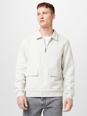 Veste de survêtement QS en gris : devant