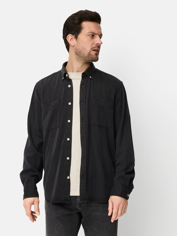 CAMEL ACTIVE Regular Fit Hemd in Schwarz: Vorderseite