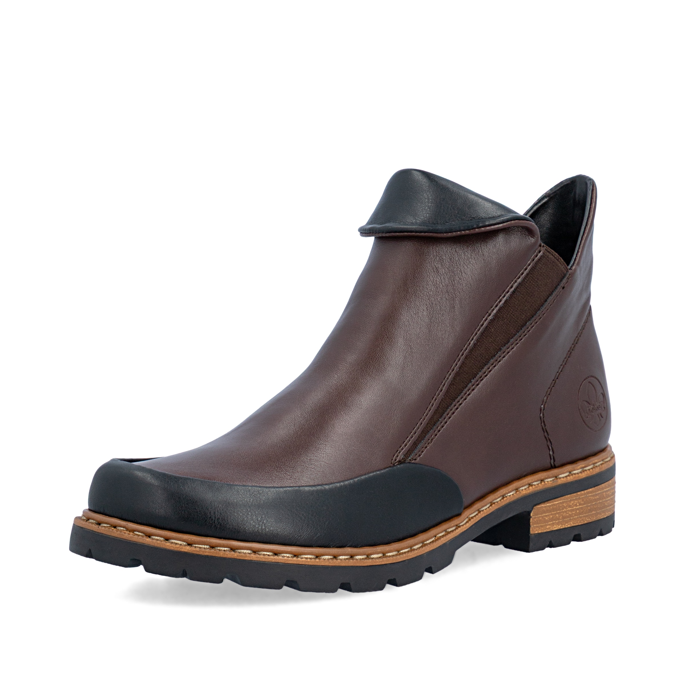 Bottines Rieker en marron : devant