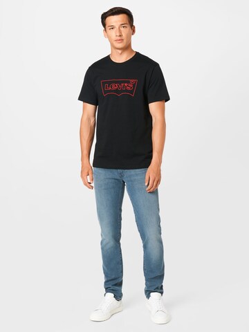 juoda LEVI'S ® Marškinėliai 'Graphic Crewneck Tee'